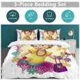 thumbnail image 6 of Fancy Nancy Duvet Cover 3 Pcs Set Cute Kids Comforter Cover with 2 Pillowcases Luxury Soft Bedding Bedroom Decor for Teens Boys Girls, 86"x70", 6 of 8