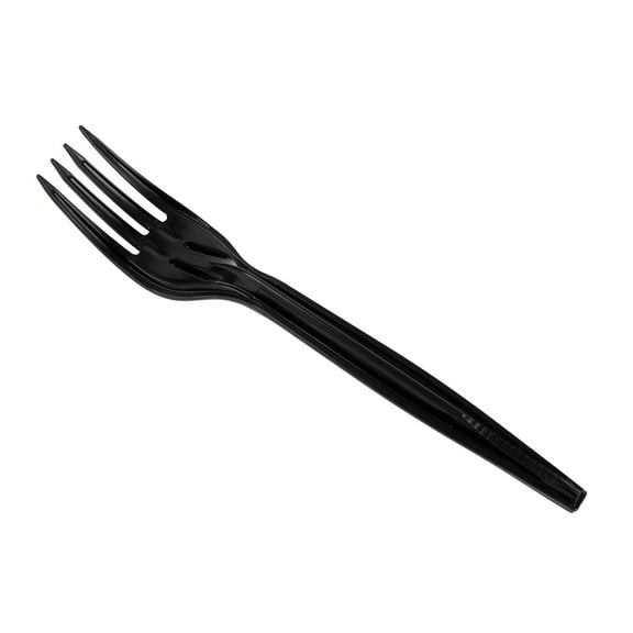 Mind Reader Fork Refill for CUTDISPBK-BLK, Plastic Utensils, Restaurant, Breakroom, 100 pcs, Black