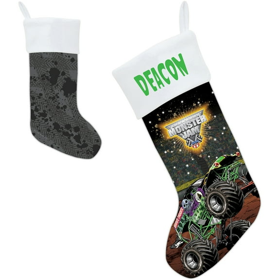 Personalized Monster Jam Grave Digger Christmas Stocking