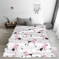 thumbnail image 5 of Pofeuu Cute Poodle Dog Print Ultra-Soft Micro Fleece Blanket,for Bed Or Sofa,All Season Throw Blankets Flannel Blanket-40"x30", 5 of 7