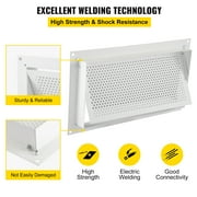 SKYSHALO Flood Vent, 8 Height x 16 Width x 2 Depth Foundation Flood Vent,to Reduce Foundation Damage and Flood Risk, White, Wall Mounted, for Crawl Spaces, Garages & Full Height Enclosures