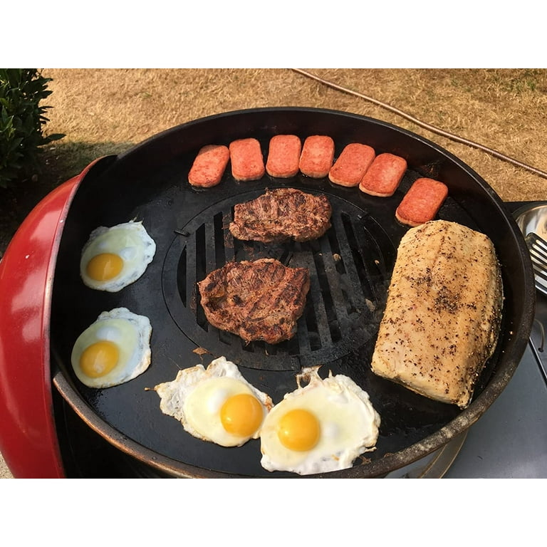 Weber Style Plancha Griddle With Grill Grate Combination Insert