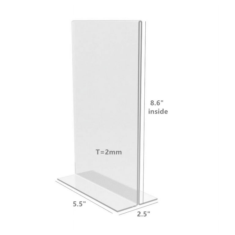 Acrylic Hinged Mini Easels 2-7/8 x 2-1/8 - The Fixture Zone