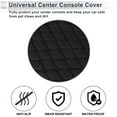 thumbnail image 4 of Funda del Consola Central del Coche Unique Bargains con Almohadilla del Consola Central y Bolsa de Almacenamiento 11.81"x7.87"x0.59" Cuero Nappa Negro, 4 of 7