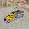 thumbnail image 4 of Camión de juguete transportador de coches-Camión de juguete 6 coches Carros deportivos Sunnimix camión portacoches para niños, 4 of 7