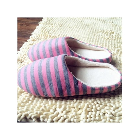 

Unisex Women Men Soft Plush Warm Slippers Anti-Slip Shoes Indoor House Flip Flops