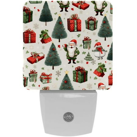 

Christmas LED Square Night Lights: Energy-Efficient and Stylish Illumination Device for Bedrooms and Living Areas Set of 2 200 Characters.
