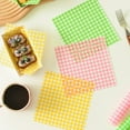 thumbnail image 6 of 100pcs Deli Paper Sheets, Premium Food Basket Liners, Grease Resistant Wax Paper Sheets for Food, Classic Checkered Sandwich Wrapping Paper for Party, Festival and Outdoors, 7x7"(Green), 6 of 9