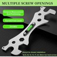 thumbnail image 4 of Shower Wrench,Multifunctional Wrench Tool,Curved Angle Leveling Wrenches,Bathroom Installation And Maintenance Bathroom Wrench Tool,for 8-30mm Hex Screw, 4 of 5