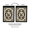 thumbnail image 4 of Evergreen Flag Cambridge Chic Letter W Monogram Applique Garden Flag - 12.5" Wide x 18" High, 4 of 5