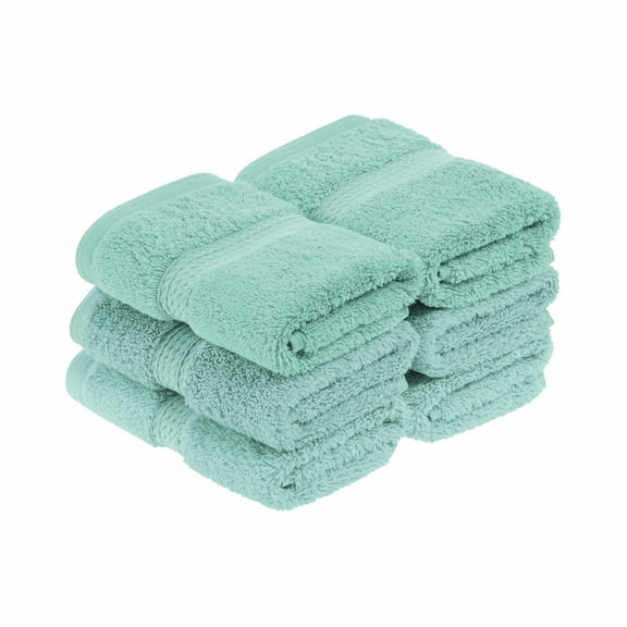 Egyptian Cotton 900 GSM Hotel Quality 6-Piece Face Towel Set Seafoam