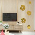 thumbnail image 4 of Toystoory 5 uds 3D flores pegatina de pared TV fondo decoración del hogar DIY espejo pegatinas de pared Decoración del hogar Astilla, 4 of 5