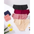 thumbnail image 6 of Caterlove Women's Seamless Underwear No Show Stretch Bikini Panties Silky Invisible Hipster 6 Pack, 6 of 10
