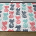 thumbnail image 6 of Ambesonne Tropical Place Mats Set of 4, Stamped Minimal Backdrop, Standard Size, Turquoise White Coral, 6 of 6