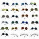 thumbnail image 5 of Minnieouse Gafas de sol de llama Novedad colorida Visión de alta definición Resistente a los golpes Cómodo Duradero Mano de obra fina Gafas Cuidado de ojos Tipo 20, 5 of 6