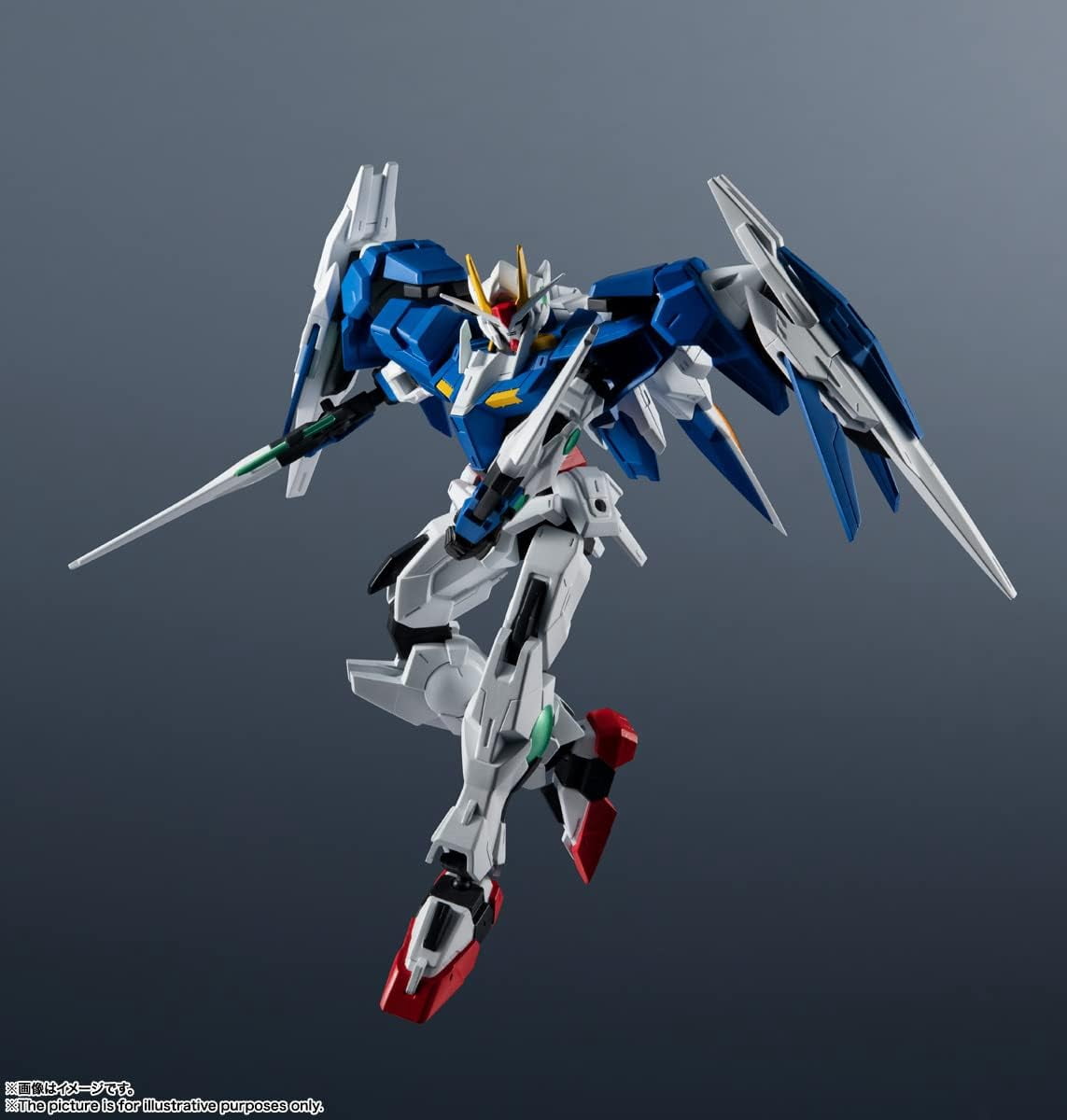 Tamashii Nations - Mobile Suit Gundam - GN-0000 + GNR-010 00 Raiser, Gundam Universe Action Figure