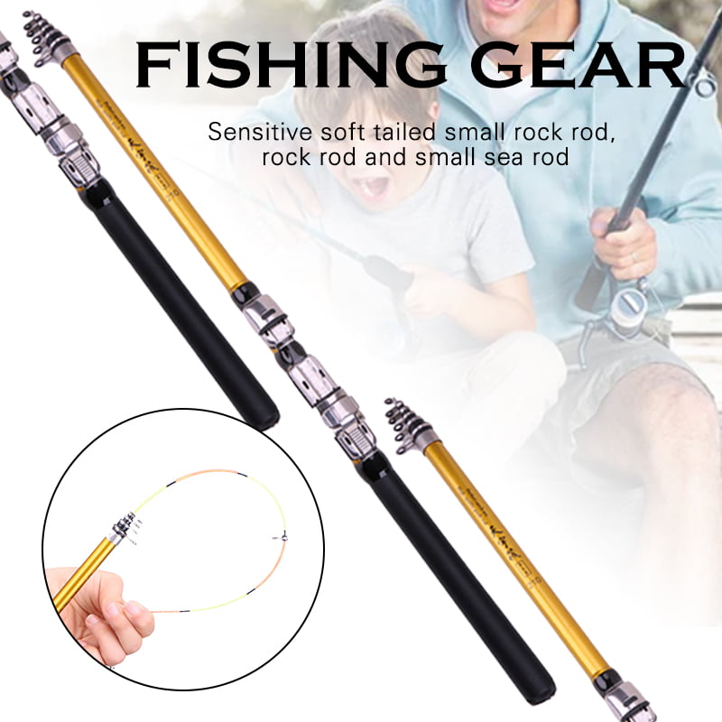 Telescopic Adjustable Rock Fishing Rod Pole Saltwater Tackle positioning rod 