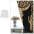 thumbnail image 3 of Cow Skull Blackout Curtains Vintage Rustic Wild West Cactus Bull Skull Leopard Print Bedroom Living Room Rod Pocket Decoration Window Drapes 2 Panels W21xL63in, 3 of 6