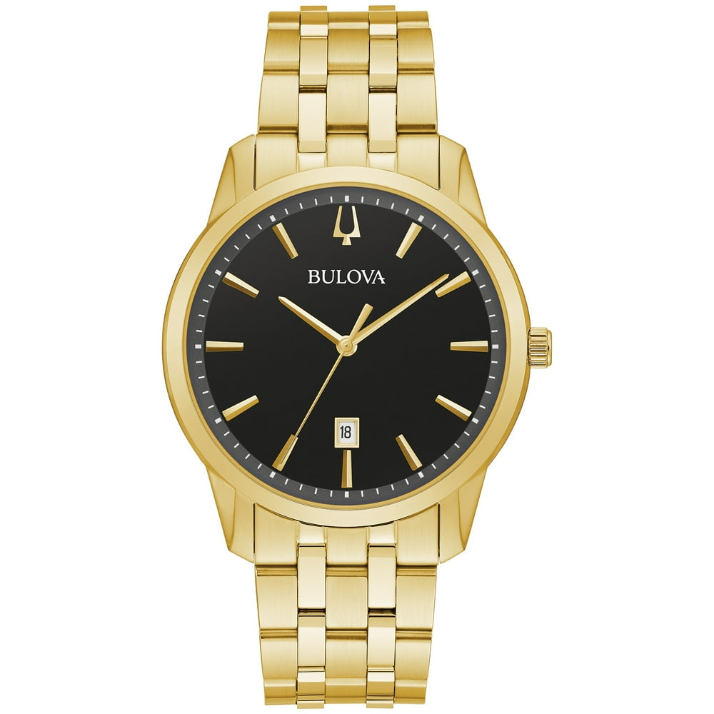 Bulova Bulova Men's Gold Tone Stainless Steel Bracelet Watch 97B194