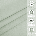 thumbnail image 5 of NICETOWN Shower Curtain for Bathroom Semi Sheer Linen Blend Fabric Lightweight Waterproof Privacy Assured Button Hole Shower Curtains, Sage Green, 72"x78", Hooks Included, 5 of 8