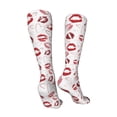 thumbnail image 3 of JUNZAN Fun Novelty Knee Warmer High Socks Red Lips Design, 3 of 8