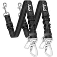 thumbnail image 1 of Cinturones de seguridad para perros SlowTon, 2 unidades, ajustables, de nailon reflectante, 1 of 6