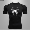 thumbnail image 1 of Spider Men Sports Rashgard Long Sleeves T Shirt Print Compression Men Running Shirt MMA Workout Bodybuilding Quick-Dry T-Shirts 5 Asian size-L, 1 of 6