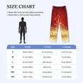 thumbnail image 4 of Balery Red Gold Glitter Pantalones de pijama para hombre, pijama ultraligero, pantalón de descanso-3X-Large, 4 of 6