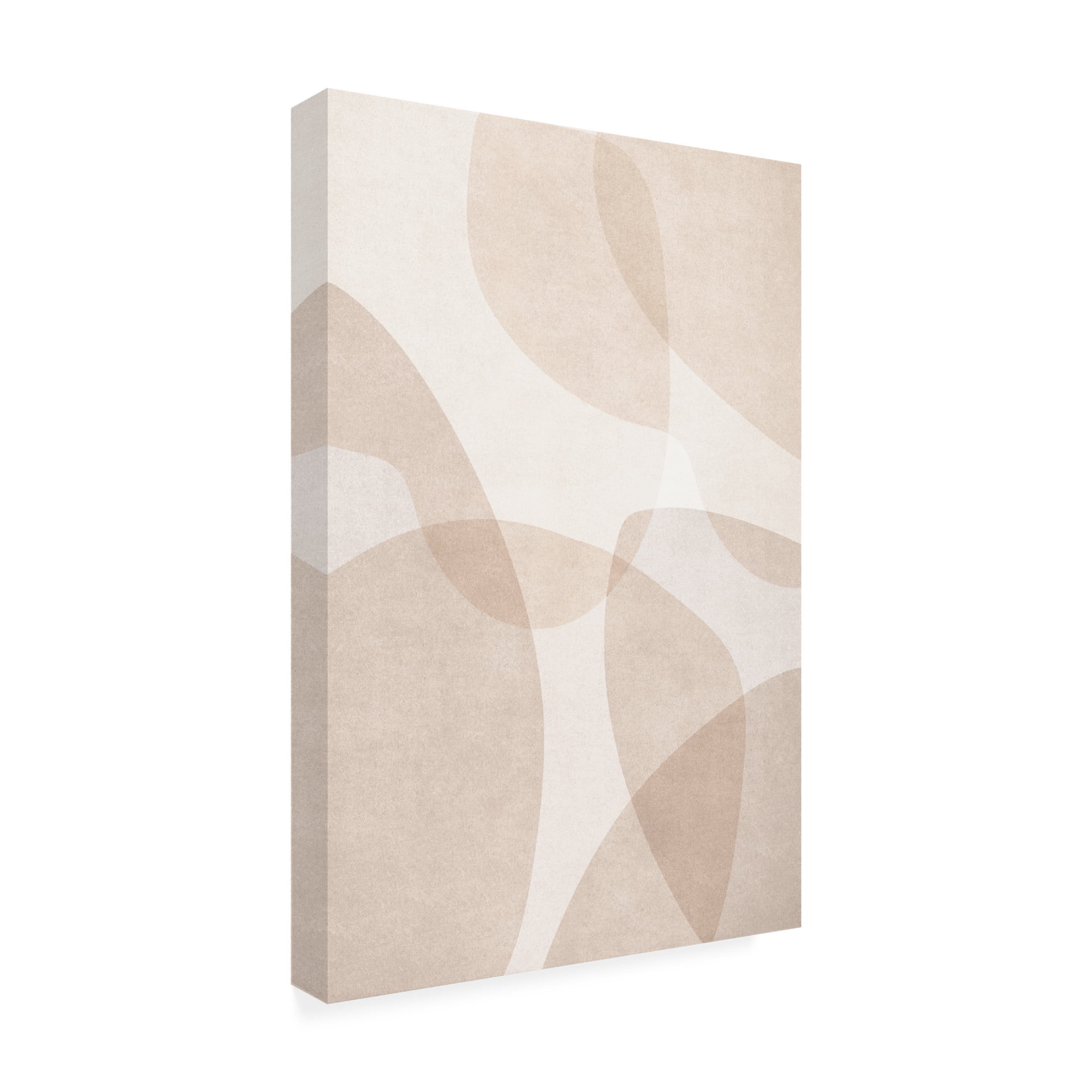Trademark Fine Art Melloi Art Prints Abstract Beige Geometric Art Canvas Wall Art