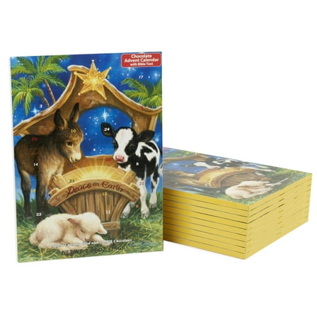 Peace of Earth Chocolate Advent Calendar 10-Pack with Nativity story