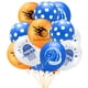 thumbnail image 4 of KAKOWELY 50 globos decorativos con temática de baloncesto, globos clásicos de látex para fiestas, decoración para el hogar (azul), 4 of 4