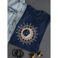 thumbnail image 3 of A Positive Life Quote In Sun Shaped T-Shirt Women -Image by Shutterstock, Female Medium, 3 of 4