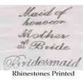 thumbnail image 3 of DIY  Bridesmaid Robes for Women Rhinestones and Gold Glitter Letters as follows: Bride ,Bridesmaid ,Maid of Honor , Mother of the bride ,Flower Girl ., 3 of 4