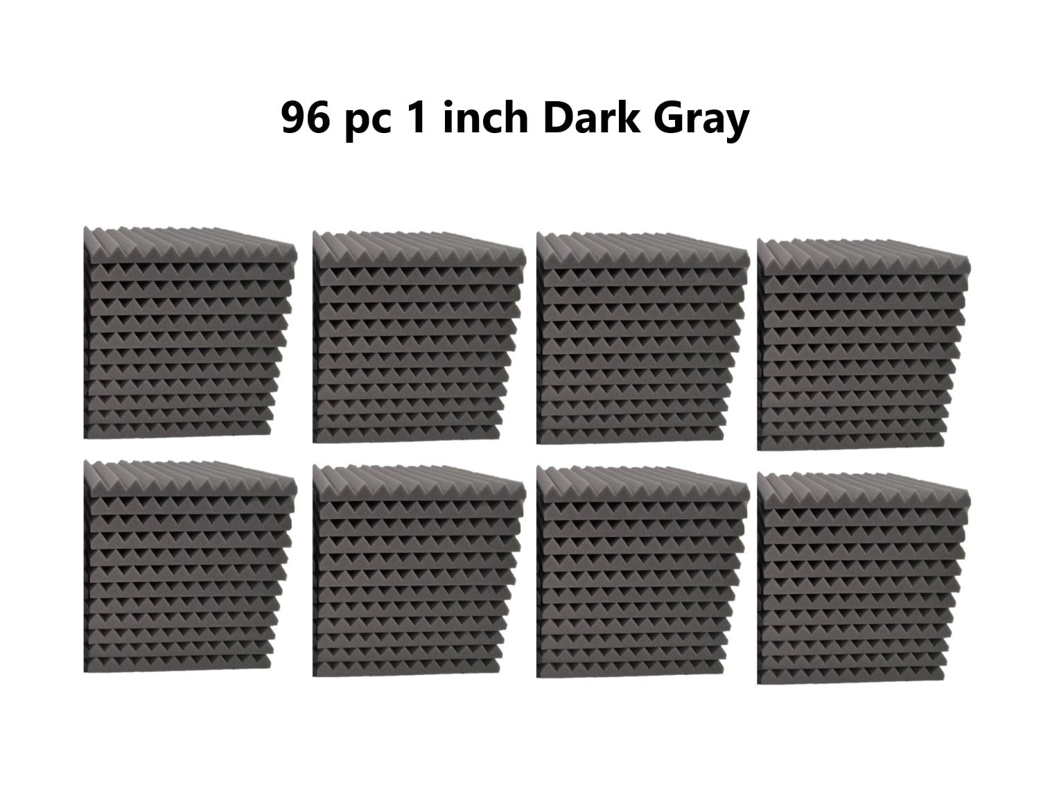 Great for music sound and noise reduction. FOAMENGINEERING 48-Pack Acoustic Panels Studio Soundproofing Foam Wedge tiles 1x12x12 100% Made in USA