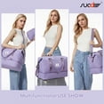 thumbnail image 2 of SUOSDEY Overnight Duffle Bag for Travel,Weekender Bags with Shoes Compartment,Hospital Bag for Labor and Delivery,Carry on Bag for Women,Travel,Gym,Weekend, 2 of 7