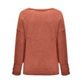 thumbnail image 3 of Vedolay Women's 2023 Tops Womens Fall Pullover Sweaters Casual Crew Neck Long Sleeve Lightweight Tops,Red XL, 3 of 5