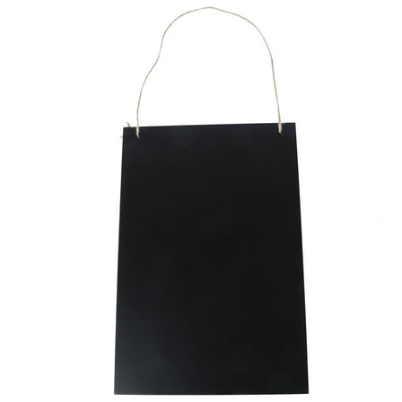 FELTECHELECTR Hanging Chalk Board Sign Double-Sided Wooden 1Set for Outdoor Use