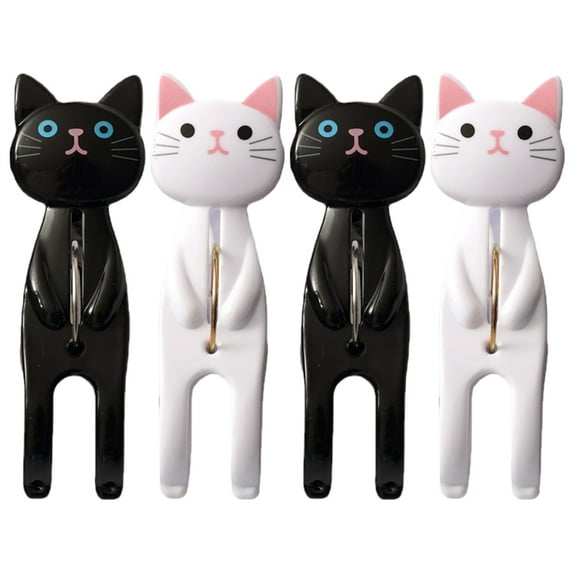 4Pcs Beach Towel Clips Cartoon Cat Shaped Clips Beach Towel Clamps Clothes Quilt Blanket Pegs
