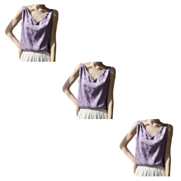 Minnieouse Top Womens Tank Tops Collection - Camiseta cómoda y elegante Top Tops Mujer Camisola Verano Sexy Ligero A37 Púrpura XXL Type1 NO1