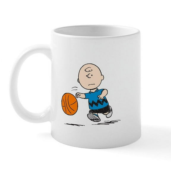CafePress - Basketballer Brown Mug - 11 oz Ceramic Mug - Novelty Coffee Tea Cup