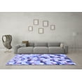 thumbnail image 3 of Ahgly Company Indoor Rectangle Abstract Blue Modern Area Rugs, 4' x 6', 3 of 4