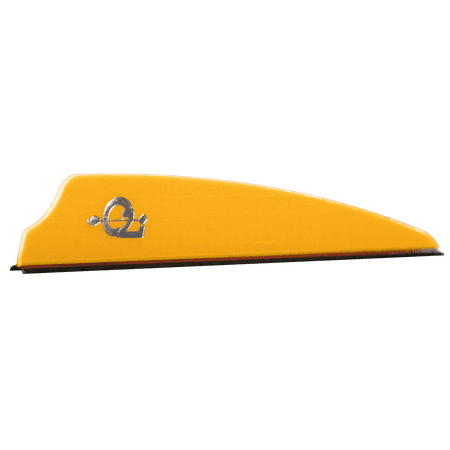 Q2i ZEON Fusion X-II 3.5 High-Visibility Arrow Vanes Durable Arrow Fletching for Archery Arrows Orange 50 Pack