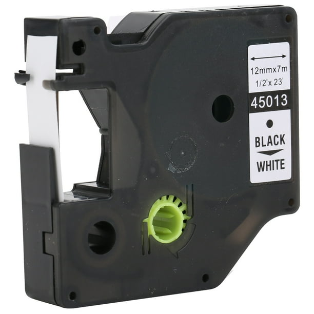 LYUMO Label Maker Laminated Tape, Laminated Label Tape Label Maker Color Tape Black on White