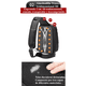 thumbnail image 3 of Mochila Cruzada Bandolera Para Hombre Hombro Carga Usb Lujo NEGRO, 3 of 5