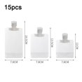 thumbnail image 2 of Estrela 15 Uds bolsa de almacenamiento blanca para salidas al aire libre, bolsa de plástico para almacenamiento de limpiador facial de gel de ducha, 2 of 5