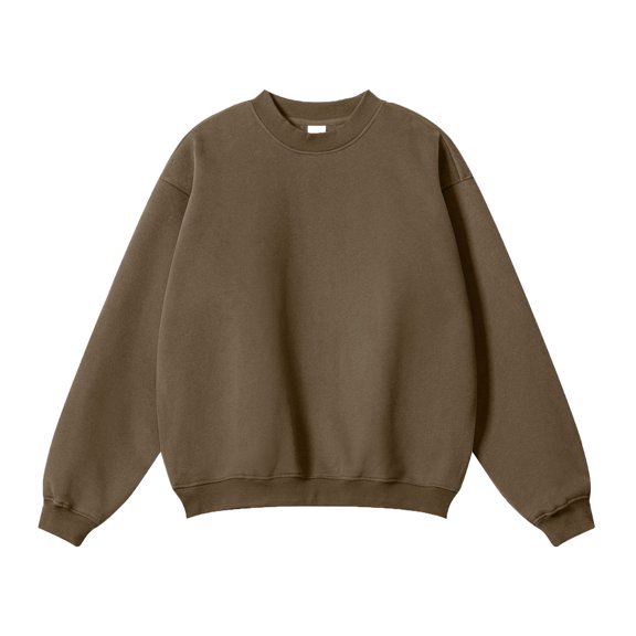 Chiccall Mens Sweatshirts Crewneck Long Sleeve Solid Sweat Shirts Casual Athletic Pullover Sweatshirts