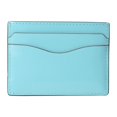thumbnail image 2 of Tory Burch Women's Emerson Patent Leather Slim Card Case (Light Celeste), 2 of 4