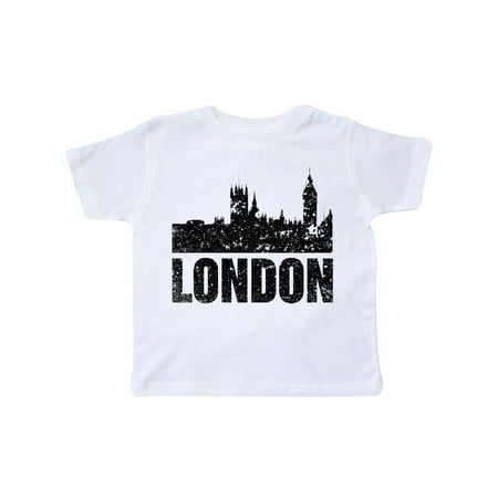 

Inktastic London England City Skyline with Grunge Gift Toddler Boy or Toddler Girl T-Shirt