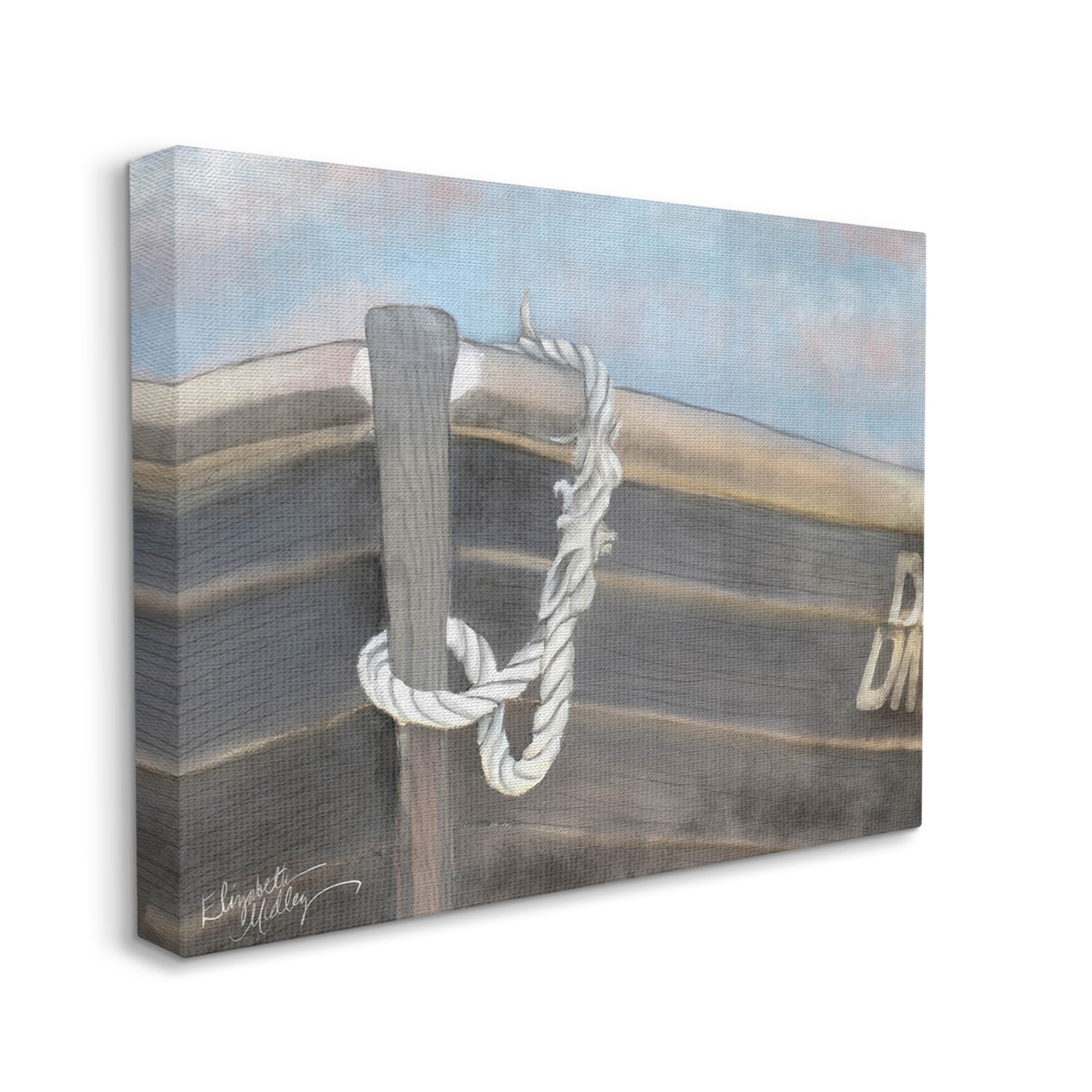 Stupell Industries Peaceful Nautical Boat Painting Gallery Wrapped Canvas Print Wall Art, Design by Elizabeth Medley