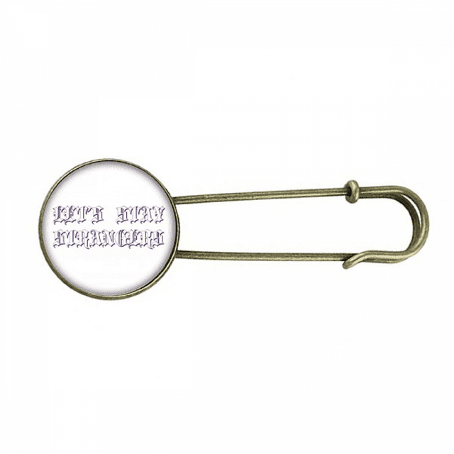 Stay Strange Invitation Art Deco Fashion Retro Metal Brooch Pin Clip Jewelry
